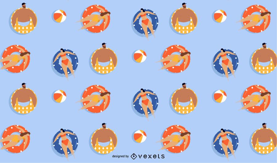 summer floaters pattern design summer floaters pattern design
