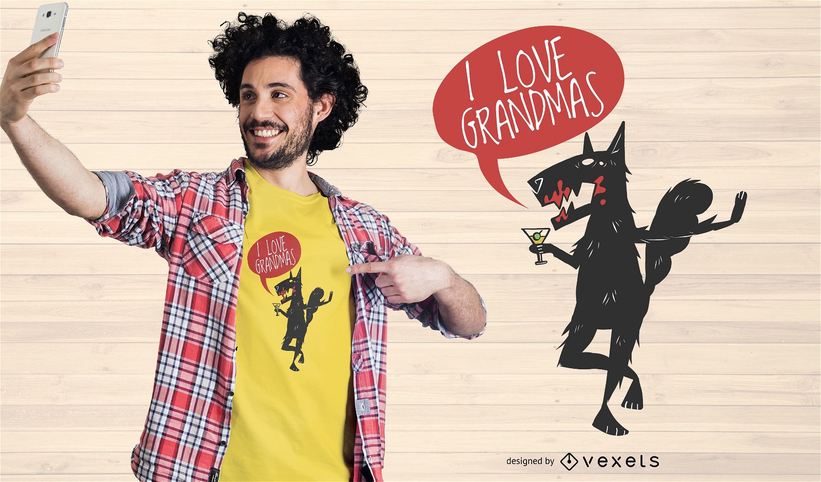 Diseño de camiseta Love Grandmas