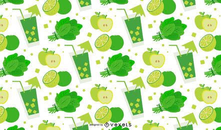 Green detox pattern design Green detox pattern design