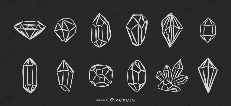 Illustrated Crystals Set Illustrated Crystals Set