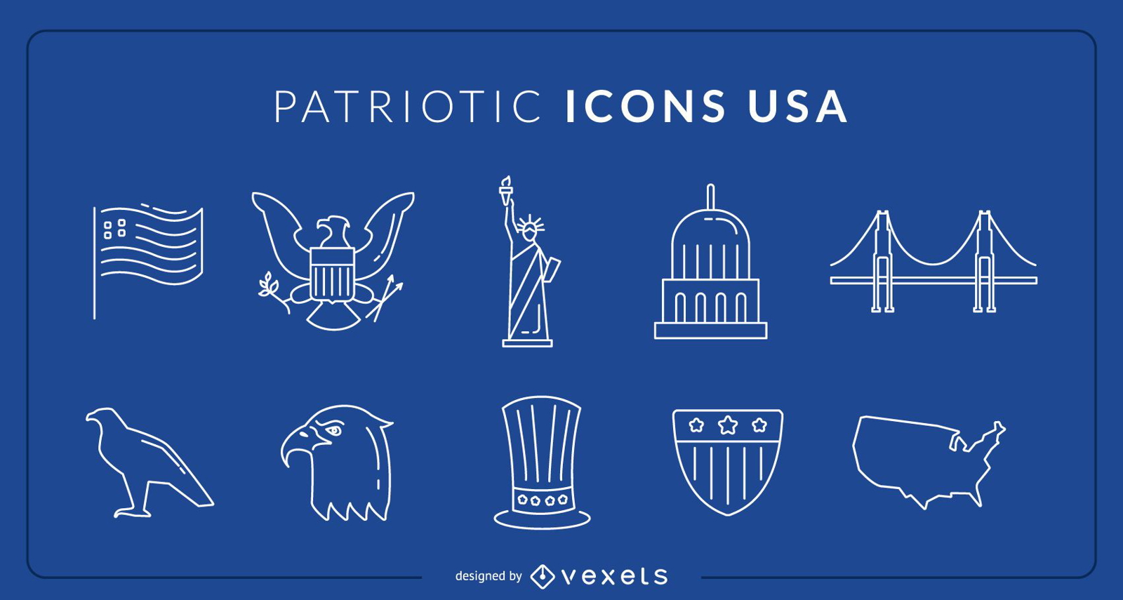 USA Patriotische Ikonen