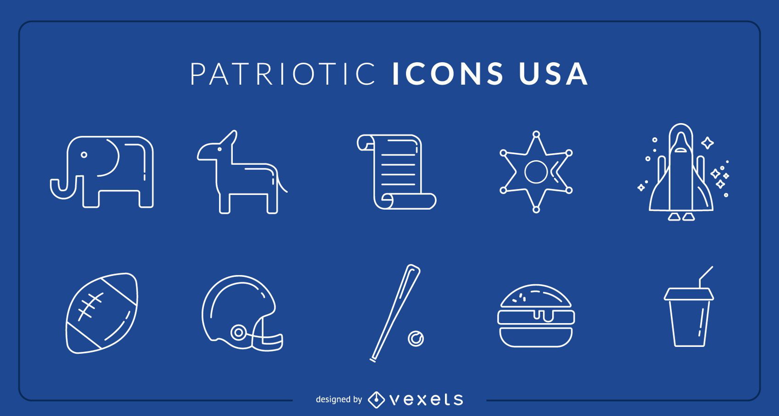 Ícones Patrióticos EUA