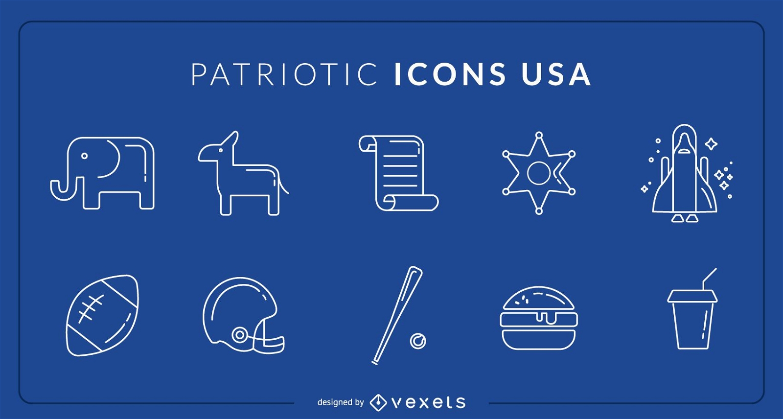 Patriotische Ikonen USA