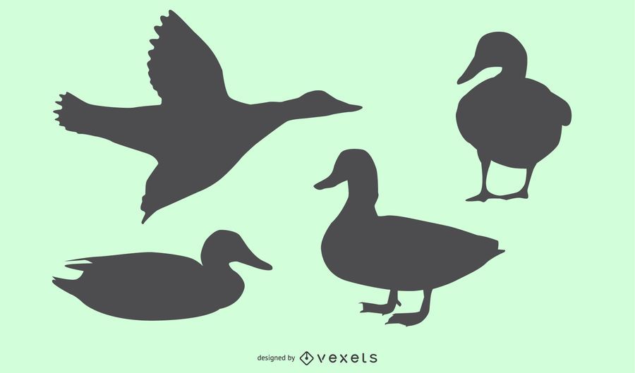 Duck Silhouette Design Duck Silhouette Design
