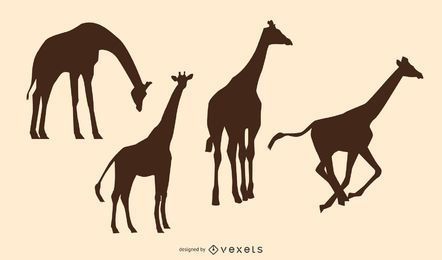 Giraffe Animal Silhouette pack