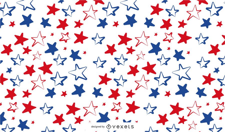 Usa's Stars Pattern - Vector Download