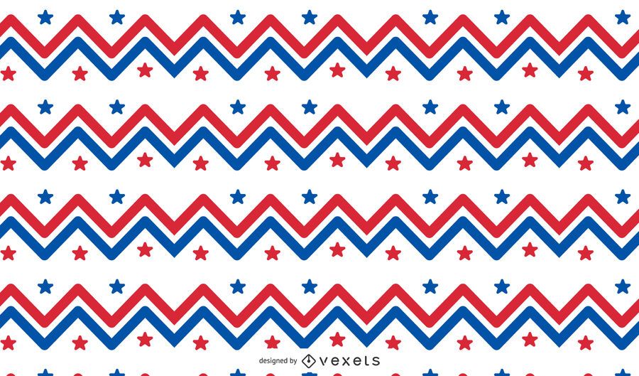 Diseño de patrón de zig zag de Estados Unidos Diseño de patrón de zig zag de Estados Unidos