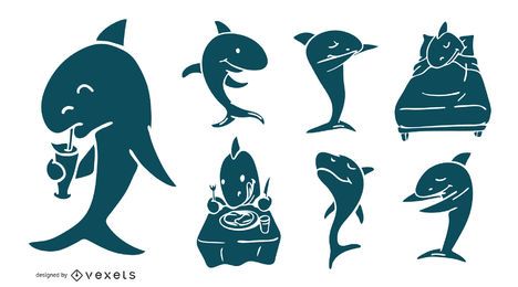 Coleção Shark Silhouette