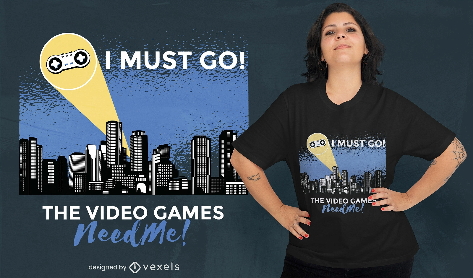 Gamer signal t-shirt design