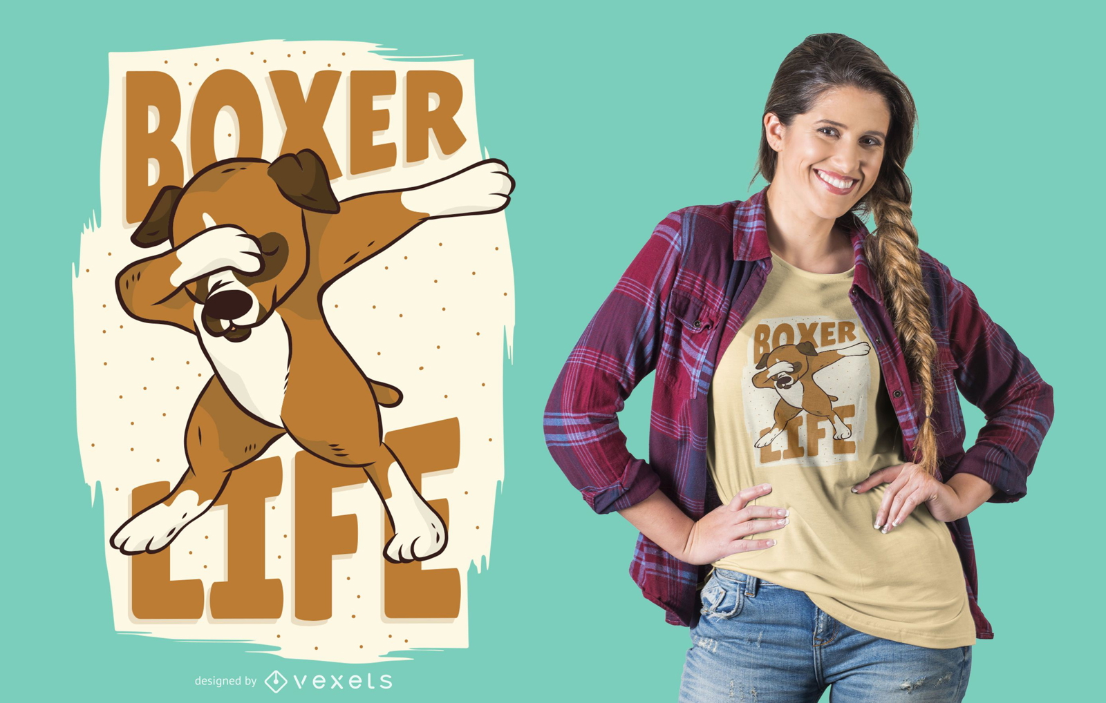 Diseño de camiseta Dog Life