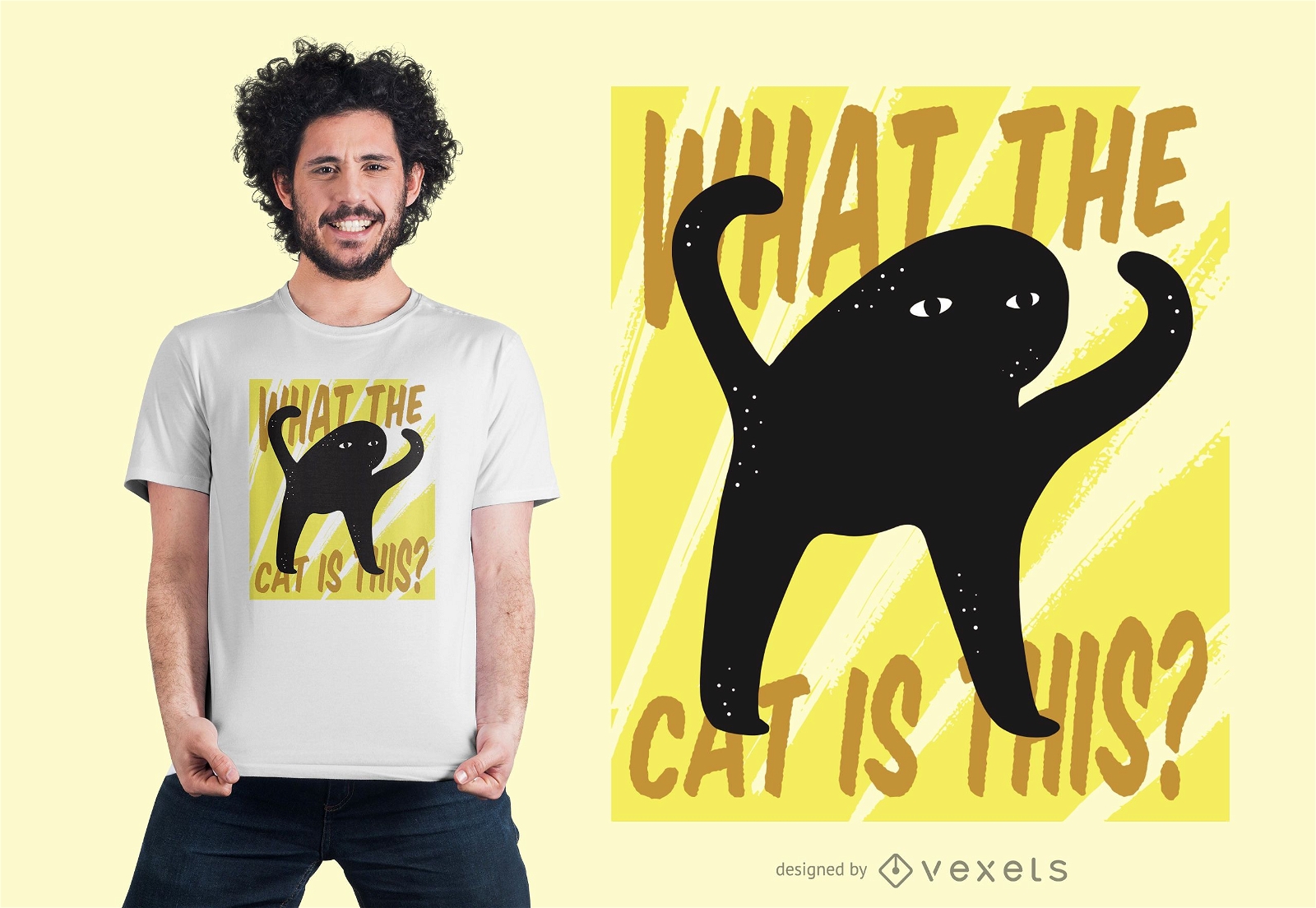 Cat Creature T-shirt Design