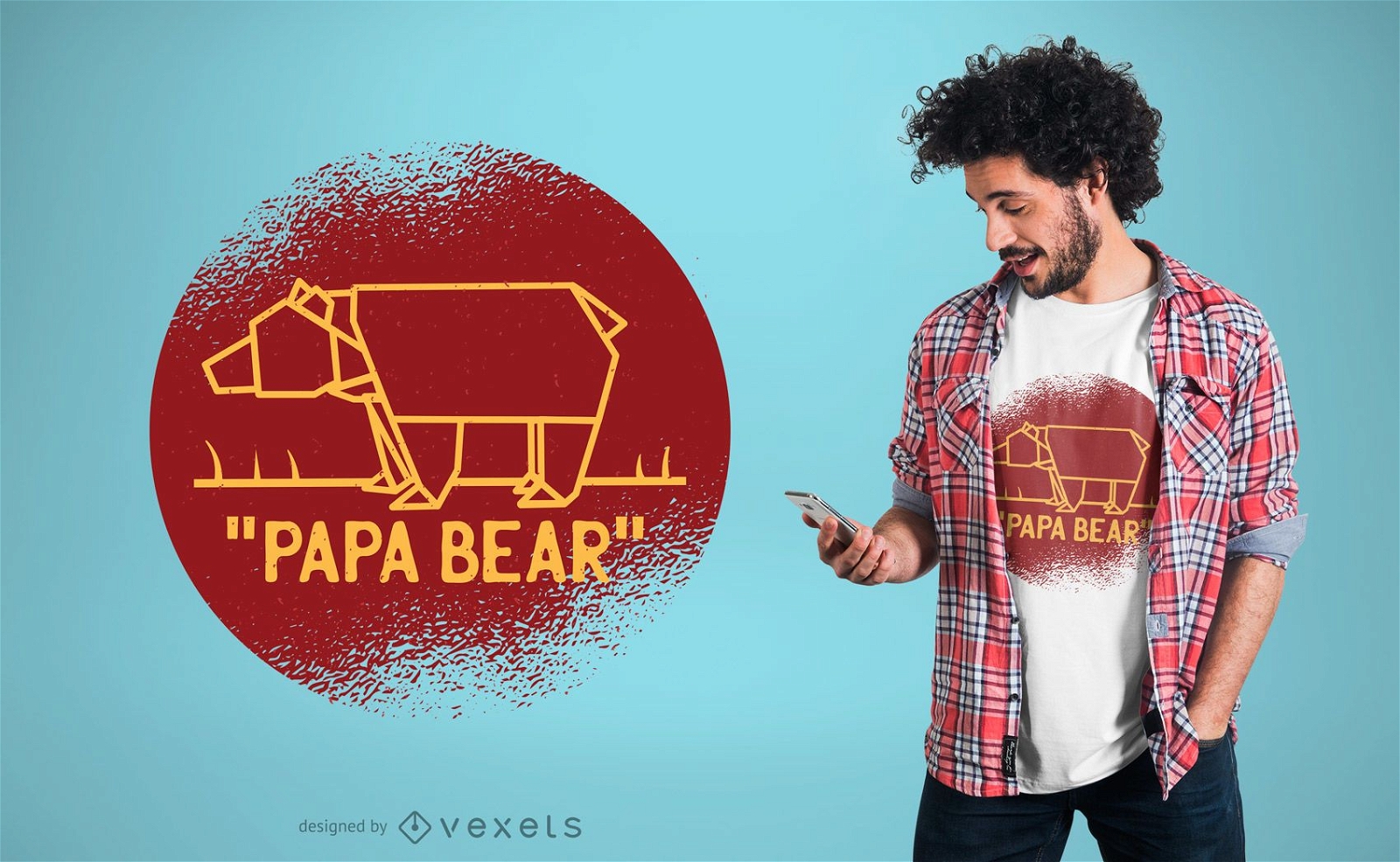 Design de camisetas Papa Bear