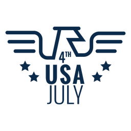 4th july eagle flat PNG Design