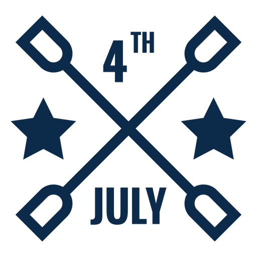 4th july graphic flat PNG Design