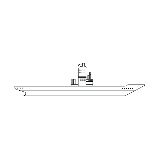 Aircraft carrier ship line