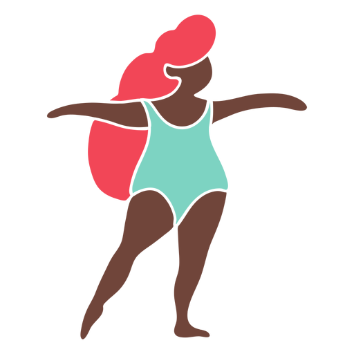 Ícone de pose de dança de balé amador Desenho PNG