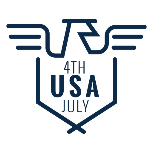 Amerikanischer Adler USA Emblem flach PNG-Design