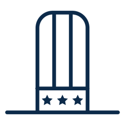 Amerikanischer Zylinder flach PNG-Design