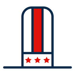 American top hat icon PNG Design