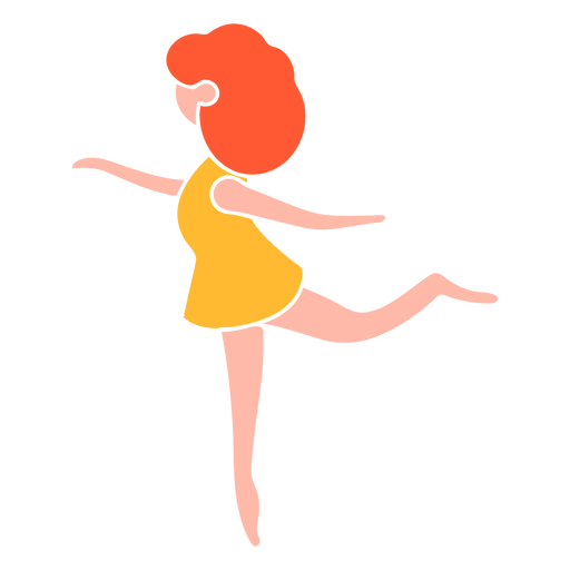 Ícone de posição de balé arabesco Desenho PNG