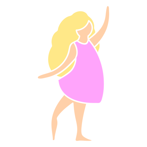 Icono de pose de danza de ballet Diseño PNG