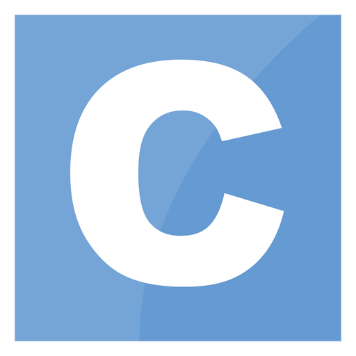 C Programmiersprachen-Symbol PNG-Design