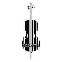 Código de barras do violoncelo Desenho PNG
