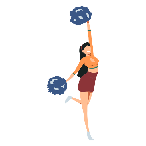 Cheerleader cheering PNG Design
