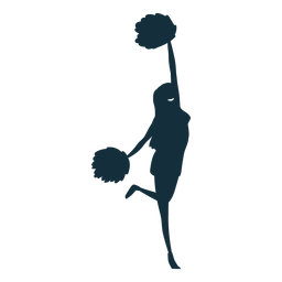 Cheerleader Cheering Silhouette PNG & SVG Design For T-Shirts