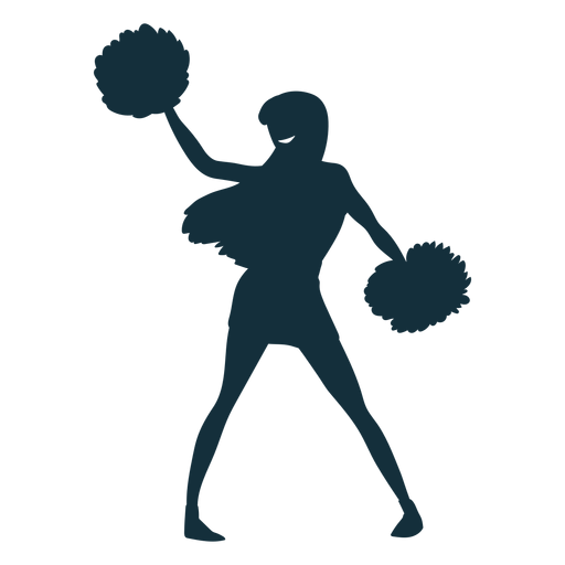 Cheerleader move silhouette PNG Design