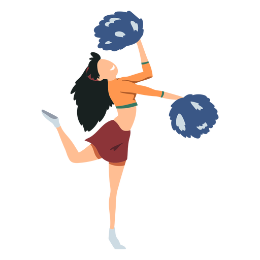 Cheerleader Performing Transparent Png And Svg Vector File