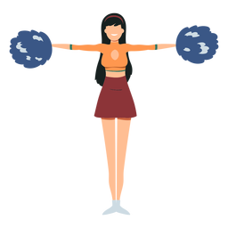 Pose de animadora Diseño PNG