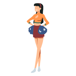 Cheerleader standing PNG Design