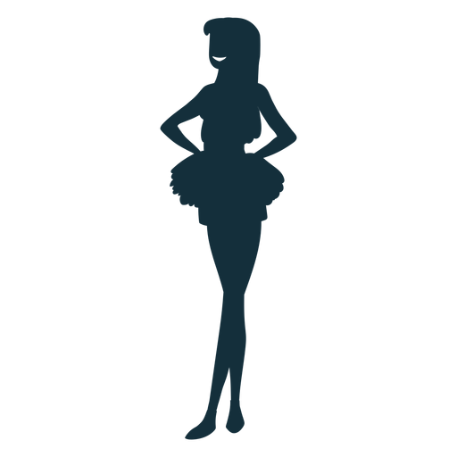 Download Cheerleader standing silhouette - Transparent PNG & SVG ...