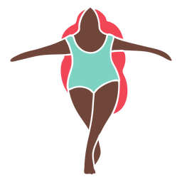 Chubby ballet dancer clipart PNG Design