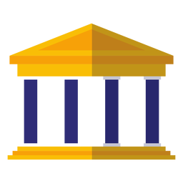 Klassische Ikone des Universitätsgebäudes PNG-Design