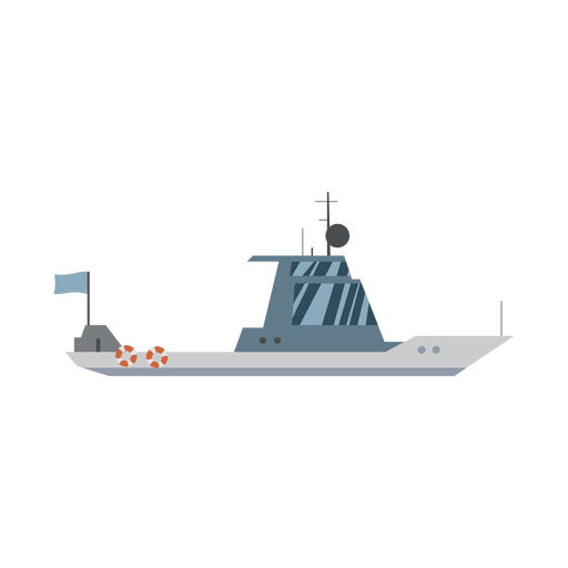 Kreuzer-Boot-Symbol PNG-Design
