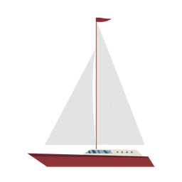 Ícone de iate de cruzeiro Desenho PNG