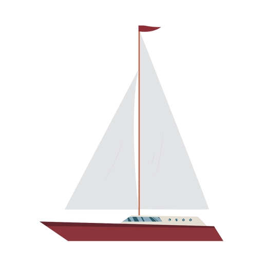 Cruising yacht ship icon