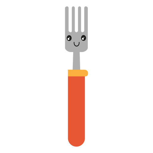 Cute fork emoji - Transparent PNG & SVG vector file