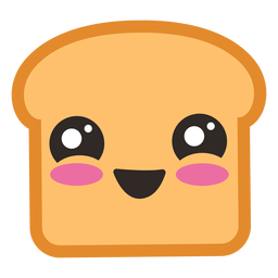 Lindo emoji tostadas Transparent PNG