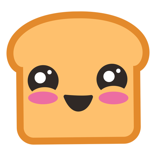 Emoji de torrada fofo