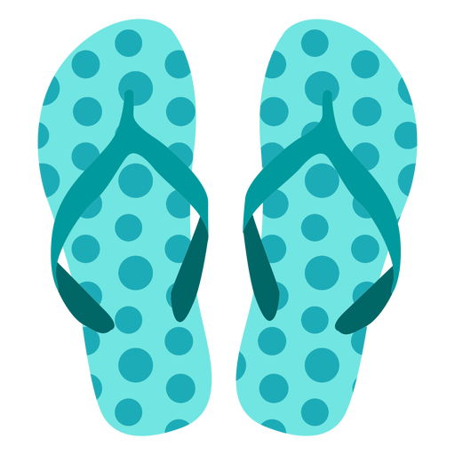 Punkte Muster Flip Flops PNG-Design