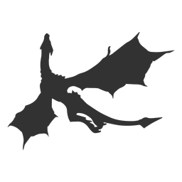 Drache fliegende Silhouette PNG-Design