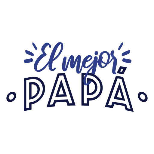 El mejor papa lettering Diseño PNG