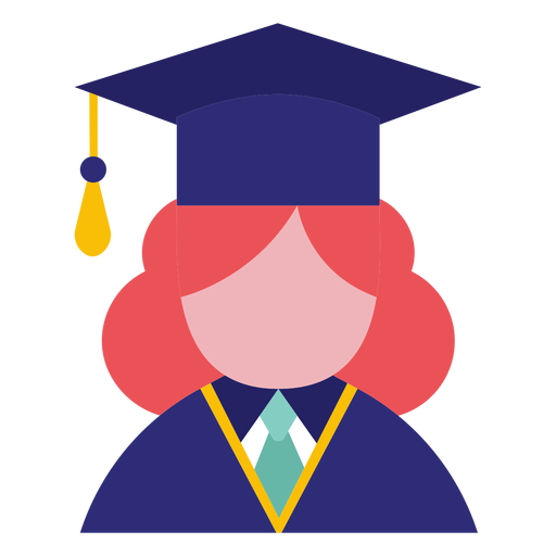 Avatar feminino de graduação Desenho PNG