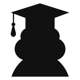 Silhueta feminina de avatar de pós-graduação Desenho PNG