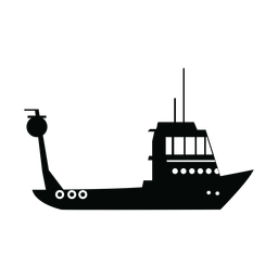 Download Fishing Boat Silhouette Transparent Png Svg Vector