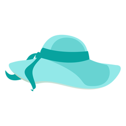 Floppy beach hat with ribbon PNG Design