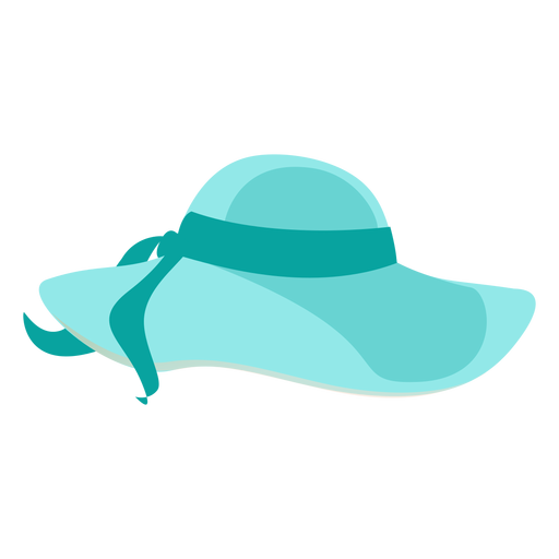 Sombrero de playa floppy con cinta Diseño PNG